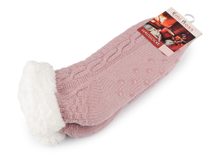 Ponožky zimní s protiskluzem, vlněné, krátké