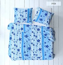 Povlečení krep Katarina - modré 140x200+70x90 cm