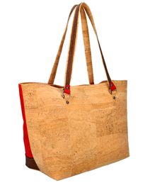 ELENCO Korková dámská kabelka přes rameno 825MS červená