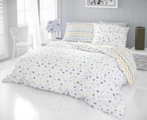 Bavlněné povlečení DELUX 140x200, 70x90cm DUO modré