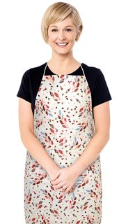 Kuchyňská zástěra BERTA Hnědá,Béžová 7750/607 zástěra 67x84 cm