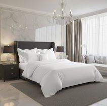 Saténové francouzské povlečení LUXURY COLLECTION 1+2, 220x200, 70x90cm vínové