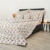 Prodloužené krepové povlečení 140x220, 70x90cm LOSOSOVÉ