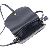 Černá kožená pánská dokladová taška / etue Gregorio