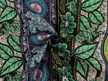 Bavlněná látka / plátno s řidší vazbou orientální METRÁŽ