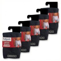 5x Pánské jednobarevné boxerky Sport BU858445