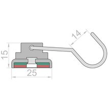 KRH-20 magnetický úchyt
