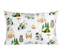 Polštářek VIOLA Bílá,Zelená,Hnědá 45/020 40x60 cm