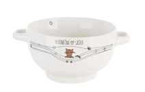 Miska keramická NEKONEČNÁ LÁSKA kočka průměr 14 cm O0347 - dia 14 x 8 cm
