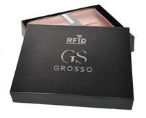 Kožená hnědá malá tenká peněženka pouze na karty RFID v krabičce ALWAYS WILD