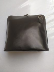 Kožená dámská crossbody kabelka starorůžová