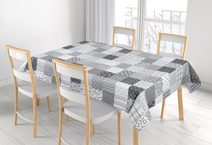 Ubrus ADÉLA - 100x100 cm Patchwork šedá