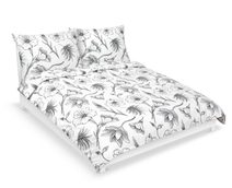 Povlečení bavlna na dvoudeku Bílá,Šedá 90/935