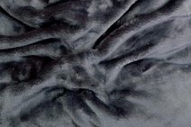 Prostěradlo mikroflanel tmavě šedá 180x200x20 cm