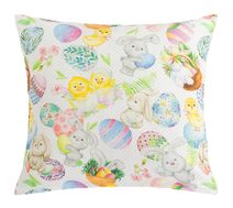 Polštářek EMA - Velikonoce Béžová,Žlutá,Zelená 55/556 45x45 cm