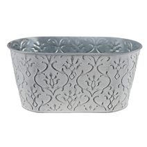Květináč plechový ovál K3417/2 - 28 × 13 × 12 cm