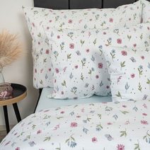 Povlečení krep na dvoudeku - 1ks 220x200, 2ks 70x90 cm (220 cm šířka x 200 cm délka) Modrá,Růžová,Šedá