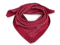 Saténový šátek puntík 65x65 cm