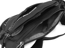 Černá měkká crossbody dámská kabelka se dvěma oddíly 5623-TS