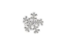 Brož s broušenými kamínky vločka