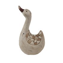 Dekorační labuť X4671 - 7 × 4.5 × 12.5 cm
