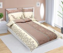 Povlečení flanelové - 140x220, 70x90 cm větvička hnědá