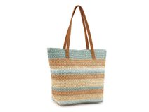 Háčkovaná kabelka z rafie - lýka se zipem 33x36 cm