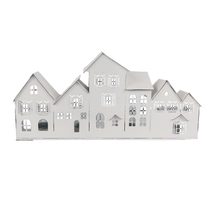 Kovový svícen vesnička K4669/2 - 39x16.5x7.5