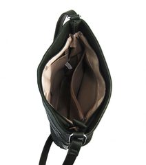 GREGORIO Kožená dámská crossbody kabelka šedá