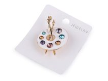 Kožená velká dámská kabelka Redia přes rameno modrá