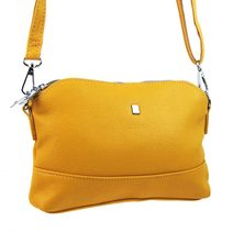 Žlutá crossbody dámská kabelka se třemi oddíly 5414-BB