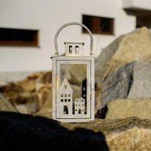 Lucerna kovová K2339/ Velká - 40 cm