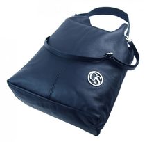 Kožená dámská crossbody kabelka petrolejová modro-zelená