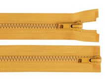 Zip kostěný 5 mm dělitelný 2 jezdce 80 cm (bundový)