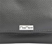 MiaMore Kožená crossbody dámská kabelka se třemi oddíly tmavě modrá