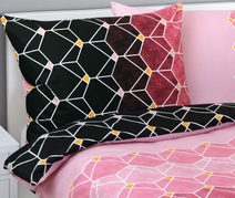 Povlečení bavlněné - 140x200, 70x90 cm Květ khaki zelená