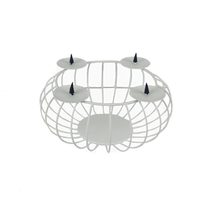 Drátěný adventní svícen na 4 svíčky 371390 - dia 26 x 14 cm