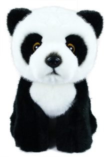 Plyšová panda sedící, 18 cm