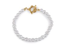 Náramek z nerezové oceli perlový