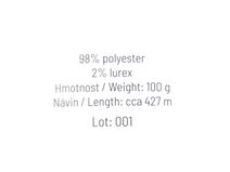 Pletací příze žinylková s lurexem Thea 100 g