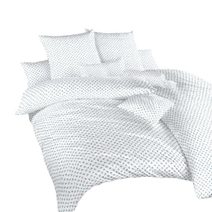 Povlečení krep Malé růže modré 200x200, 2x70x90 cm