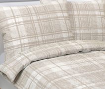 Povlečení krepové - 140x200, 70x90 cm Béžová,Šedá,Červená