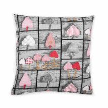 Povláček krepový Šedá,Červená 80/852 40x40 cm