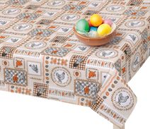 Ubrus Velikonoce - 100x100 cm Slepička béžová