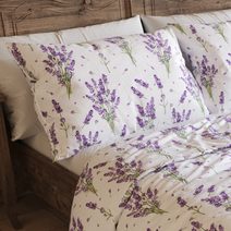 Povlečení bavlněné - 140x220, 70x90 cm Růže kávová