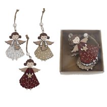 Anděl k zavěšení, 3 ks D6312 - 7,5 cm