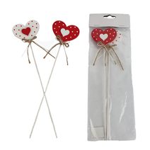 Zápich srdce, 2 ks D6020-08 - 6 × 5 × 25 cm