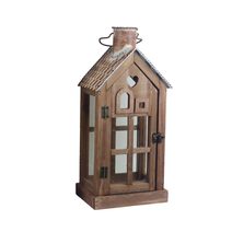 Dřevěná lucerna D7089/A - výška 44 cm