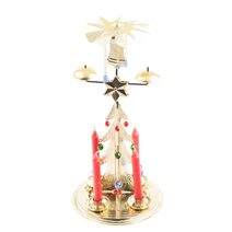 Vánoční andělské zvonění - Zvonící stromek zlatý 30 cm