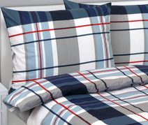 Povlečení bavlněné - 140x200, 70x90 cm Květ khaki zelená